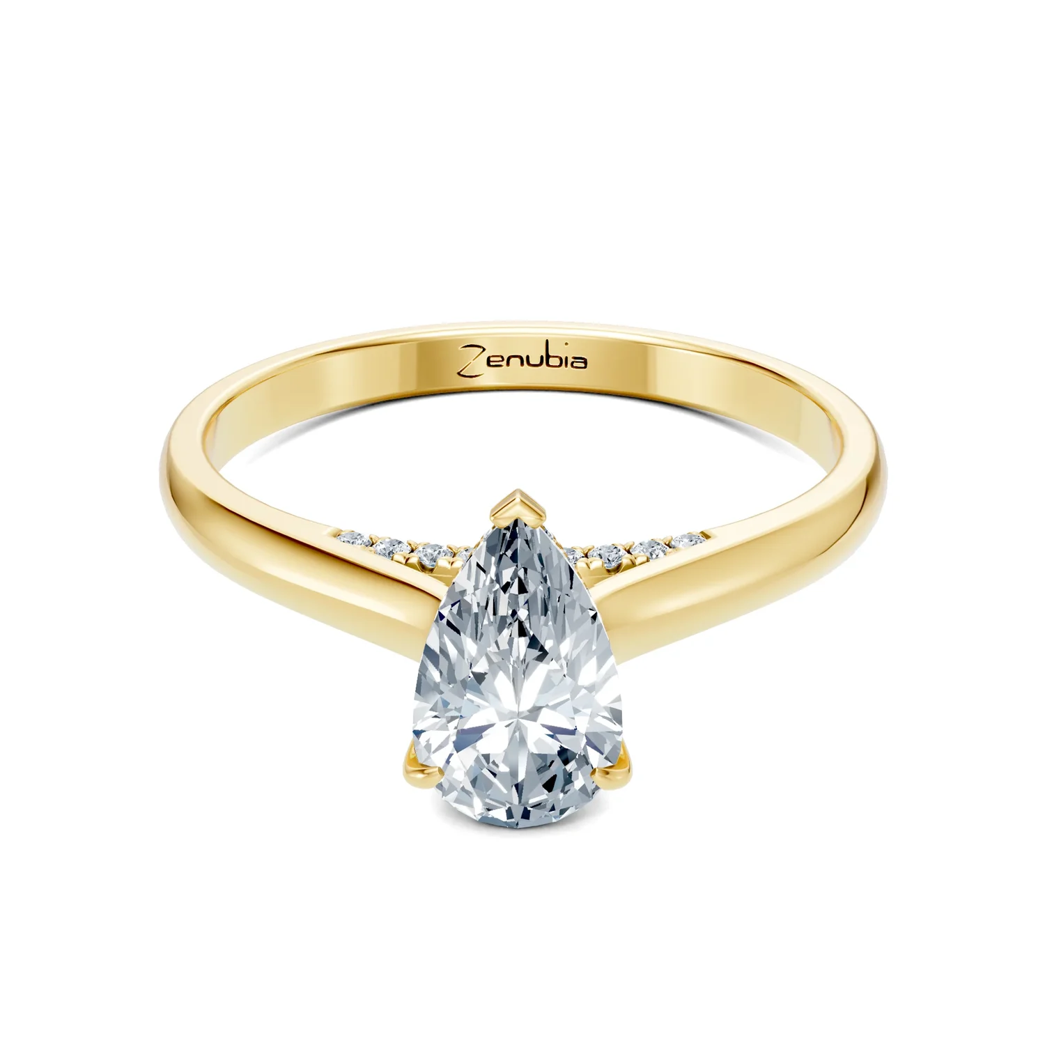 Zenubia_Schmuck_Winterthur_Verlobungsring_ZELIS_front_Gelbgold