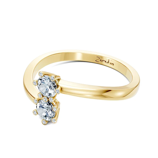 Zenubia_Schmuck_Winterthur_Verlobungsring_LAILA_side_Gelbgold