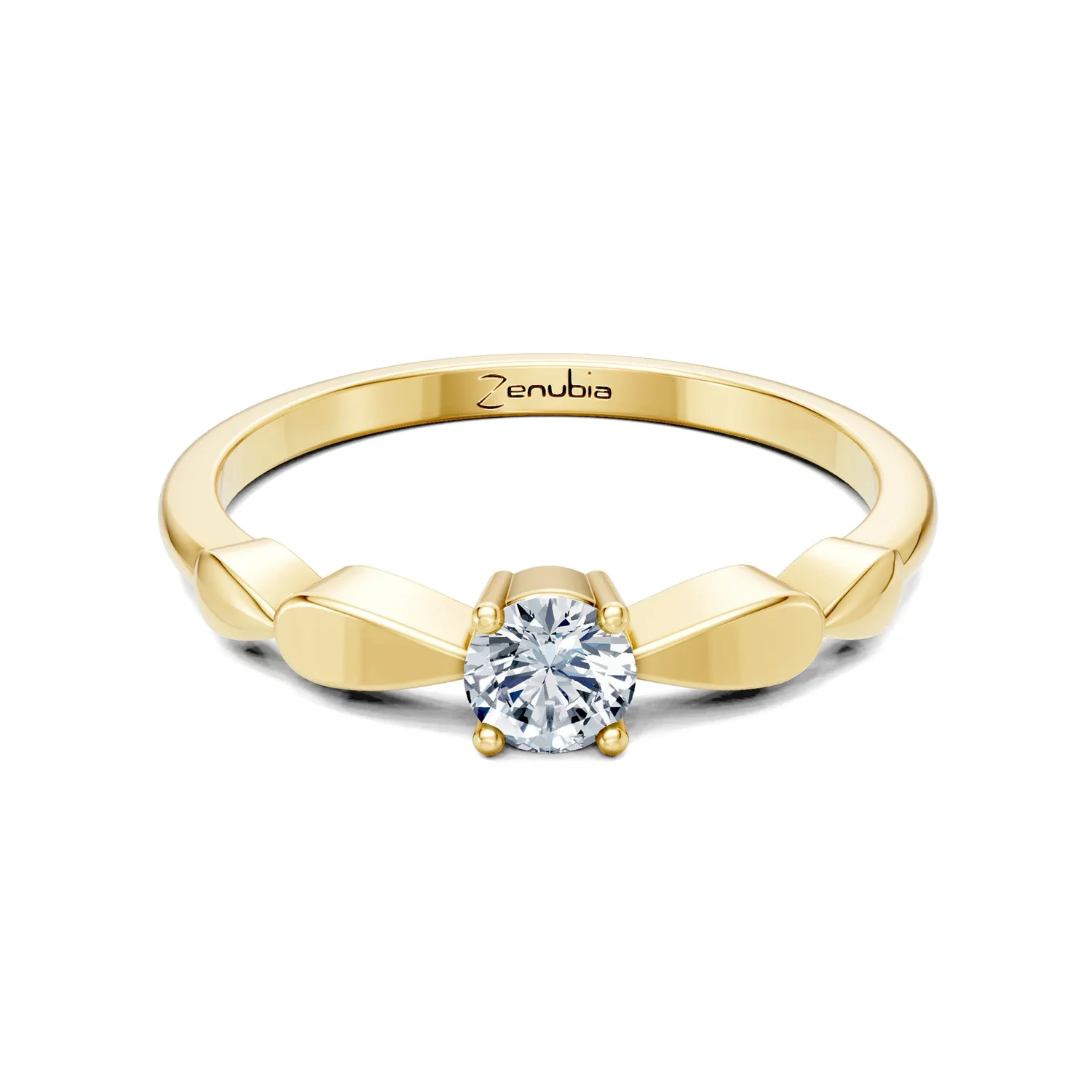 Zenubia_Schmuck_Winterthur_Verlobungsring_LATOYA_front_Gelbgold