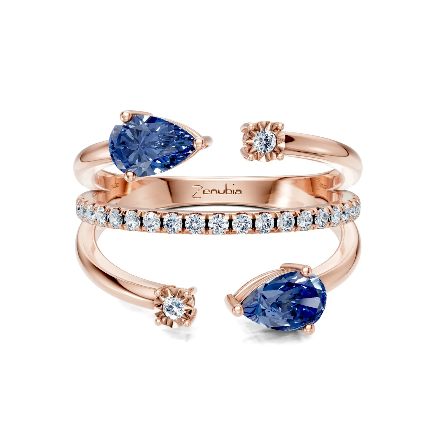 Zenubia_Schmuck_Winterthur_Verlobungsring_LAYA_front_Rosegold