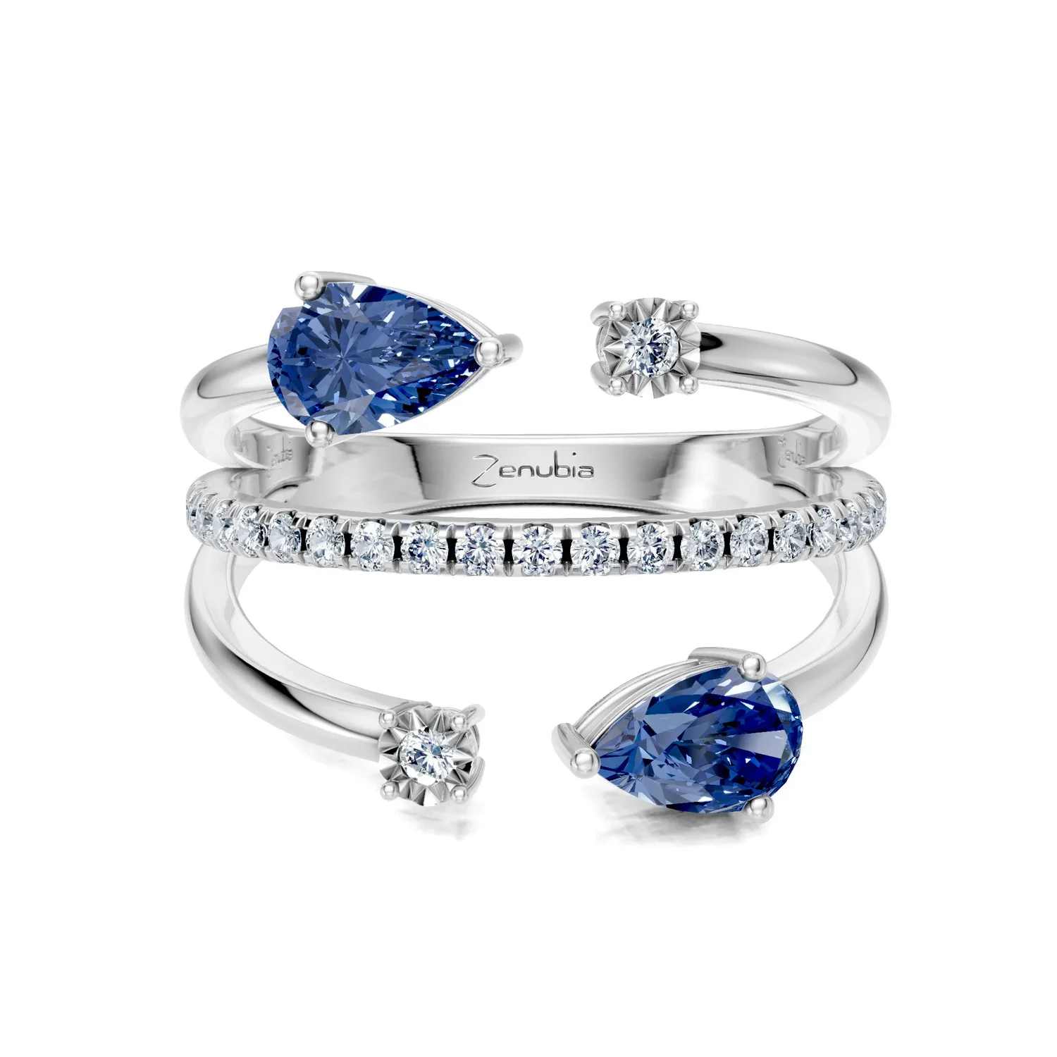 Zenubia_Schmuck_Winterthur_Verlobungsring_LAYA_front_Weissgold