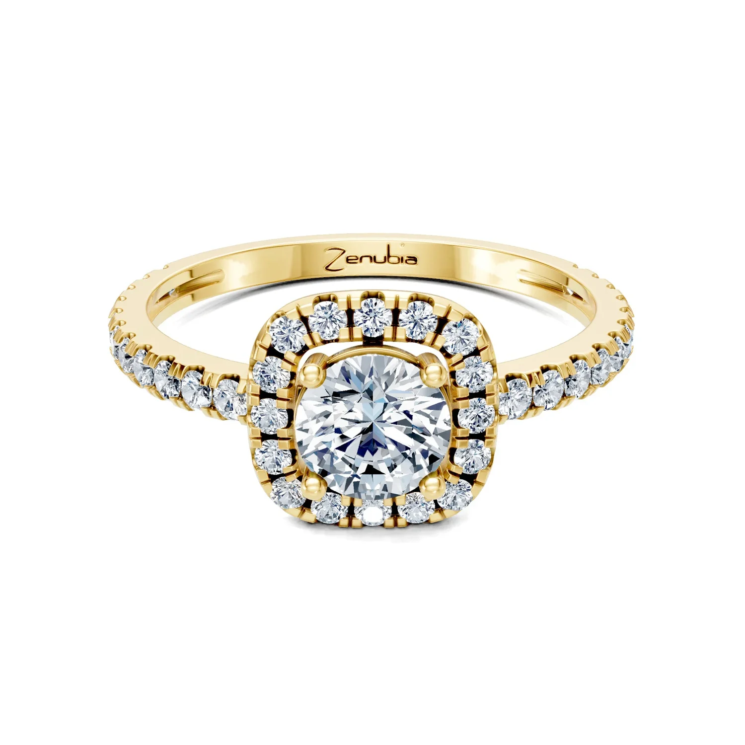 Zenubia_Schmuck_Winterthur_Verlobungsring_LEONORA_front_Gelbgold