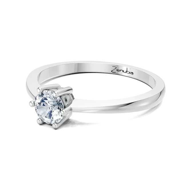 Zenubia_Schmuck_Winterthur_Verlobungsring_QUEEN_side_Weissgold