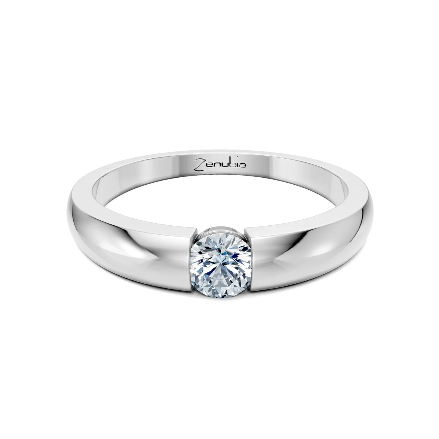 Zenubia_Schmuck_Winterthur_Verlobungsring_ZARA_front_Weissgold