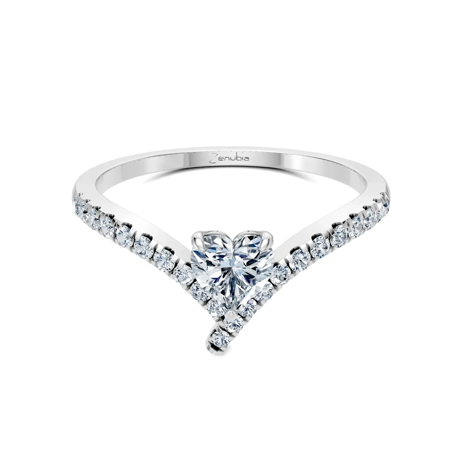 Zenubia_Schmuck_Winterthur_Verlobungsring_ZOEY_front_Weissgold