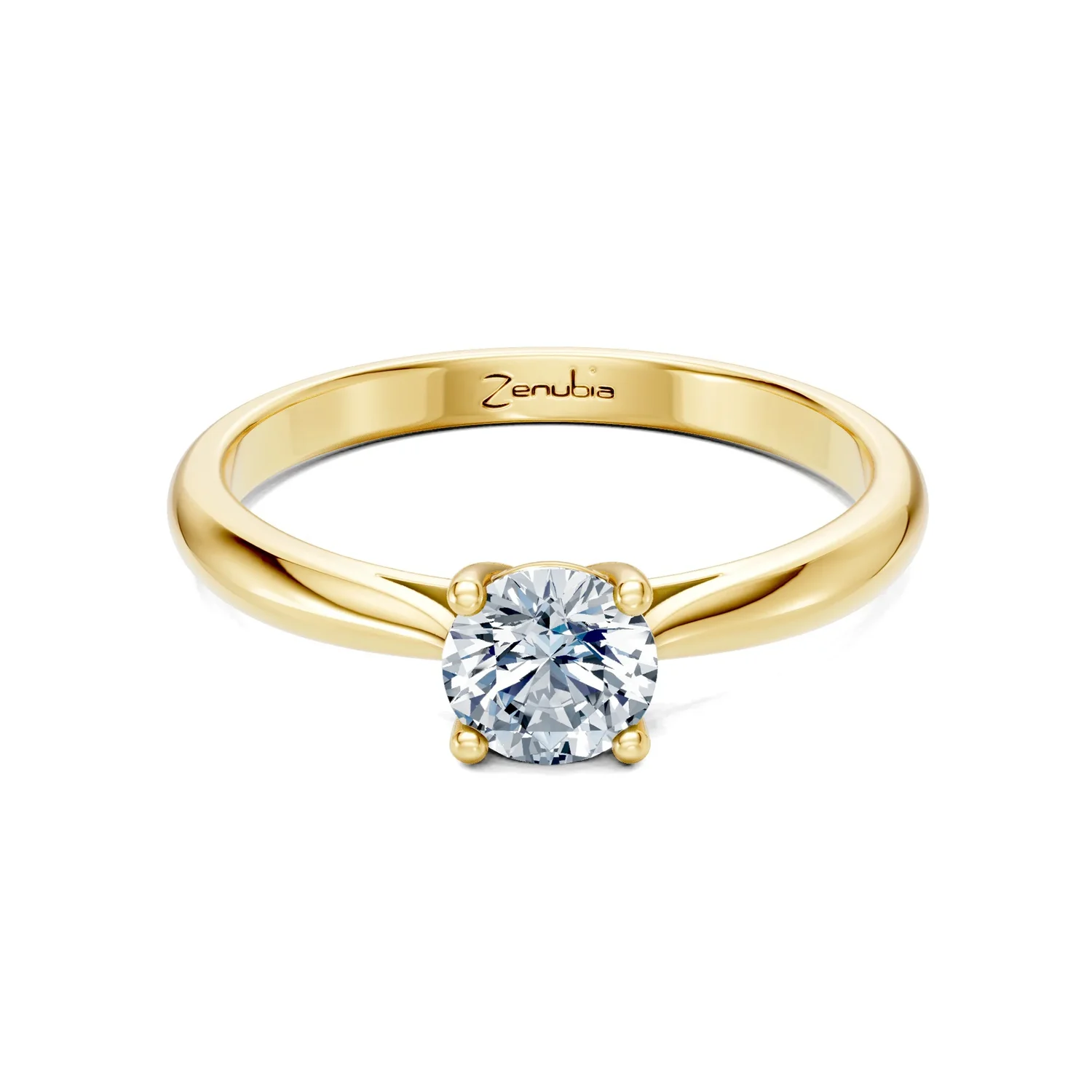 Zenubia_Schmuck_Winterthur_Verlobungsring_LAELIA_front_Gelbgold