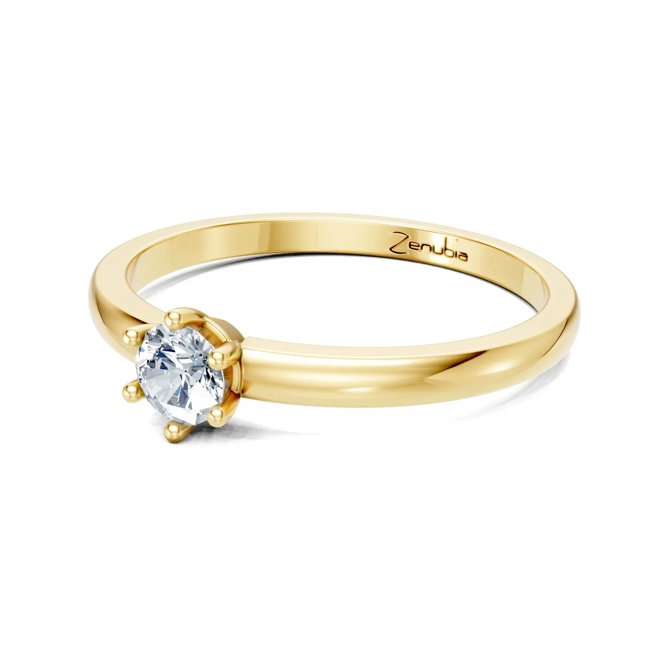 Zenubia_Schmuck_Winterthur_Verlobungsring_LAISHA_side_Gelbgold