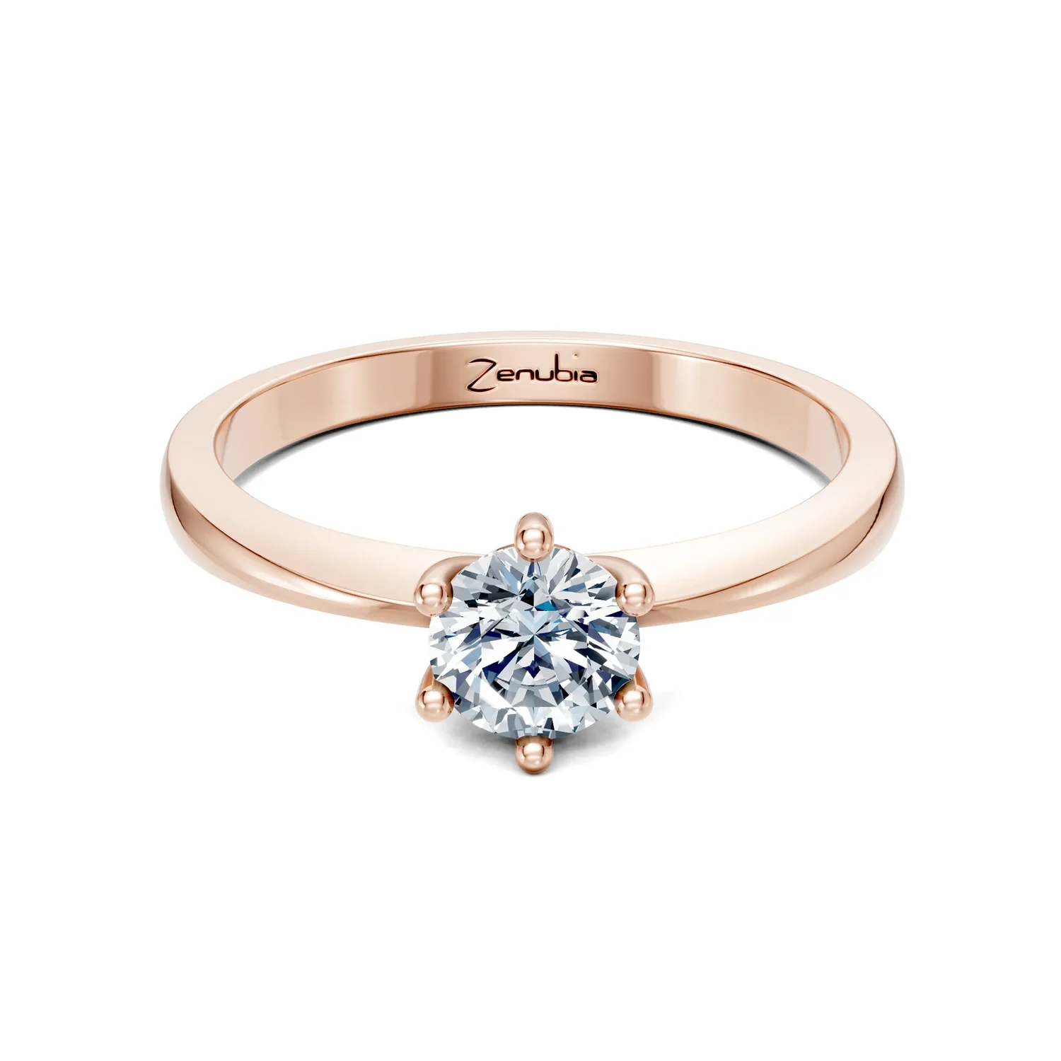 Zenubia_Schmuck_Winterthur_Verlobungsring_LENA_front_Rosegold