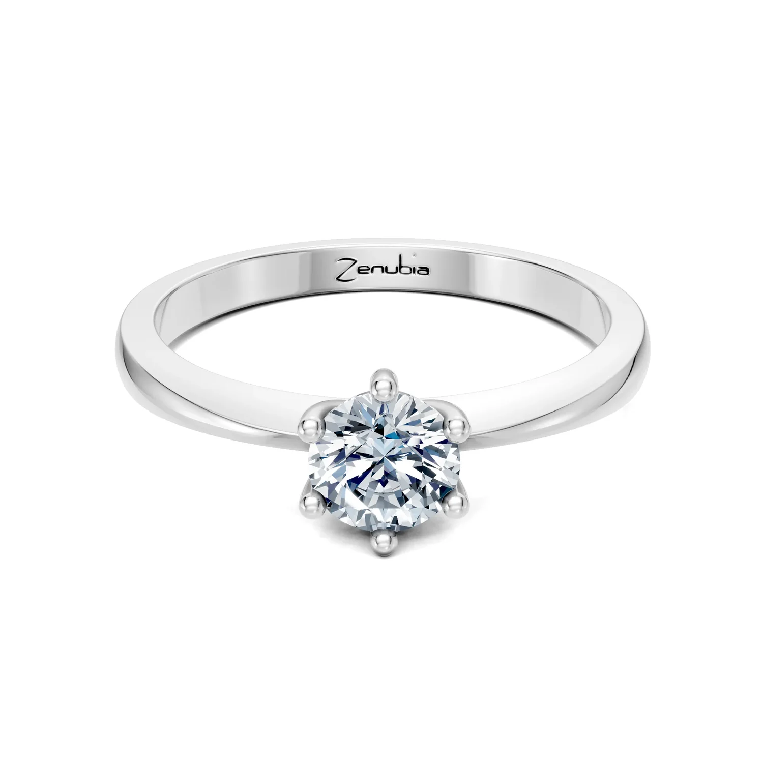 Zenubia_Schmuck_Winterthur_Verlobungsring_LENA_front_Weissgold