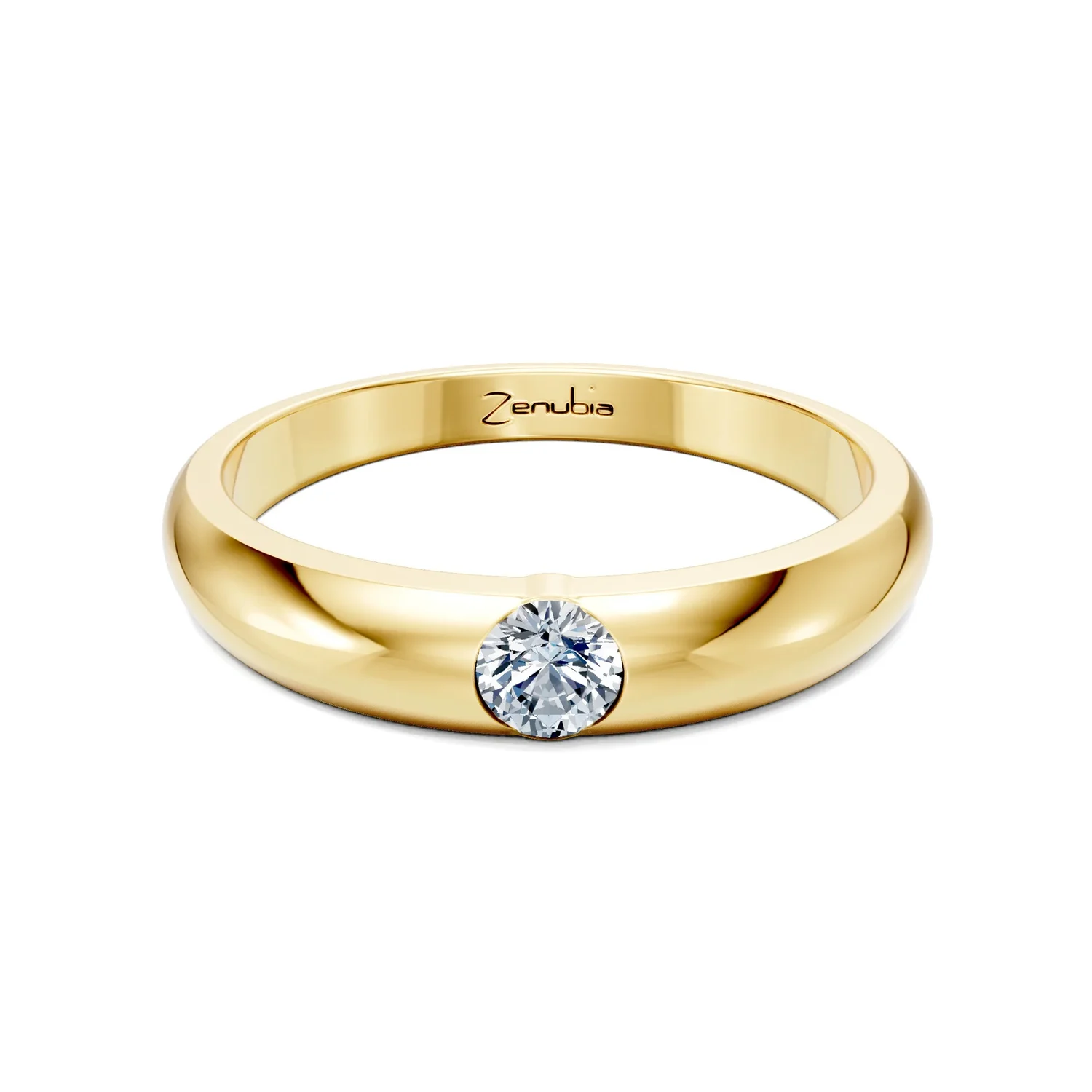 Zenubia_Schmuck_Winterthur_Verlobungsring_LESLEY_front_Gelbgold