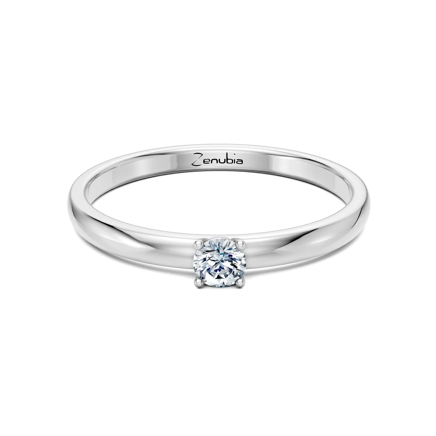 Zenubia_Schmuck_Winterthur_Verlobungsring_LISA_front_Weissgold