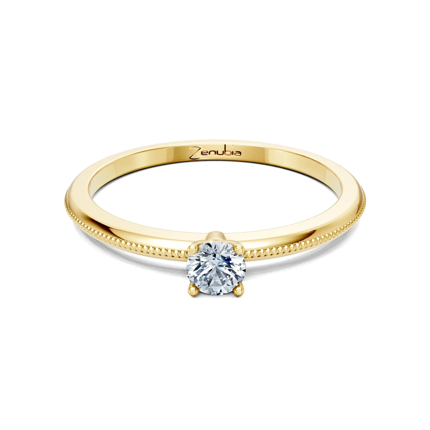 Zenubia_Schmuck_Winterthur_Verlobungsring_LOANA_front_Gelbgold