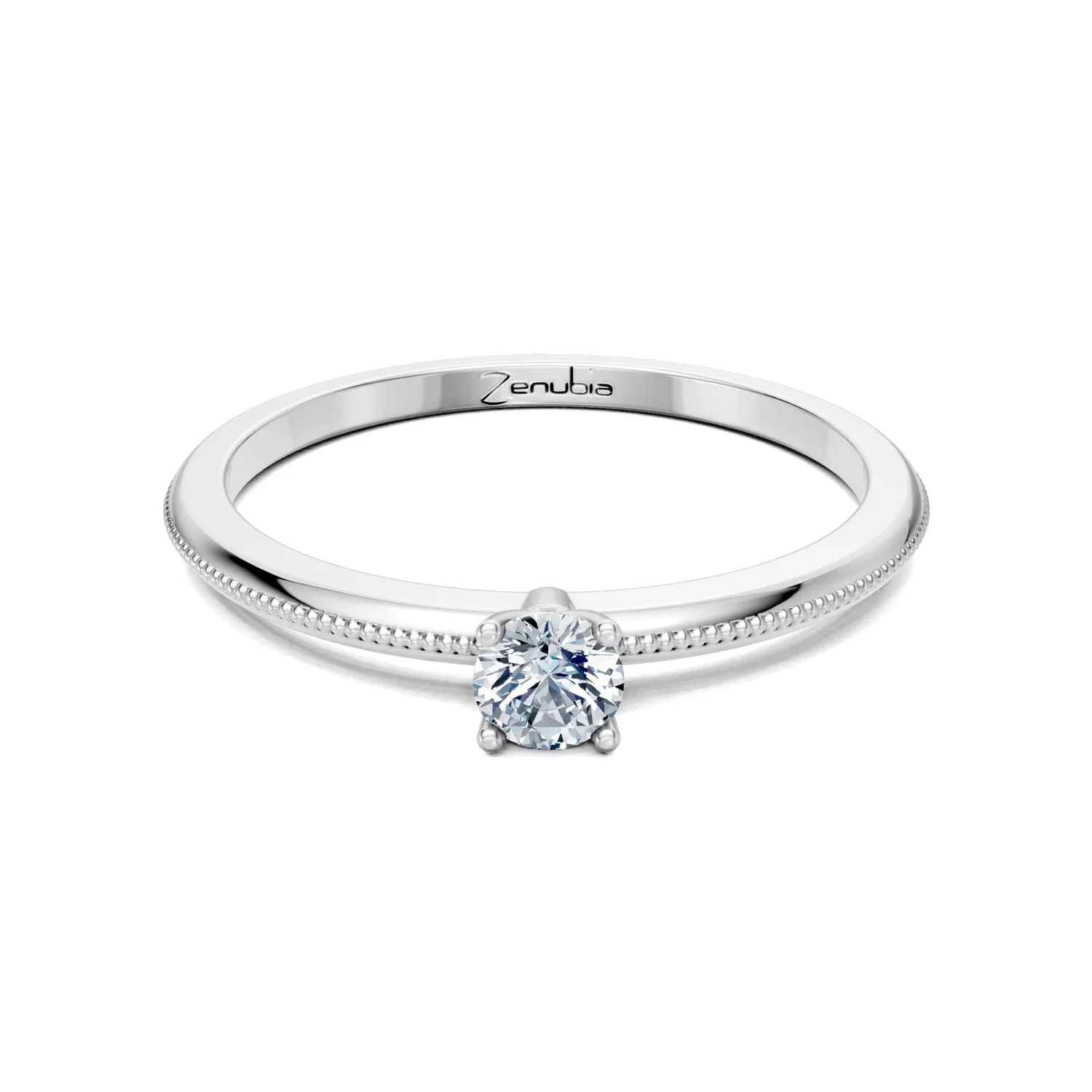 Zenubia_Schmuck_Winterthur_Verlobungsring_LOANA_front_Weissgold