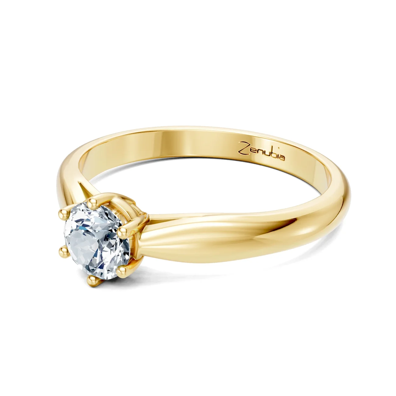Zenubia_Schmuck_Winterthur_Verlobungsring_LONIA_side_Gelbgold