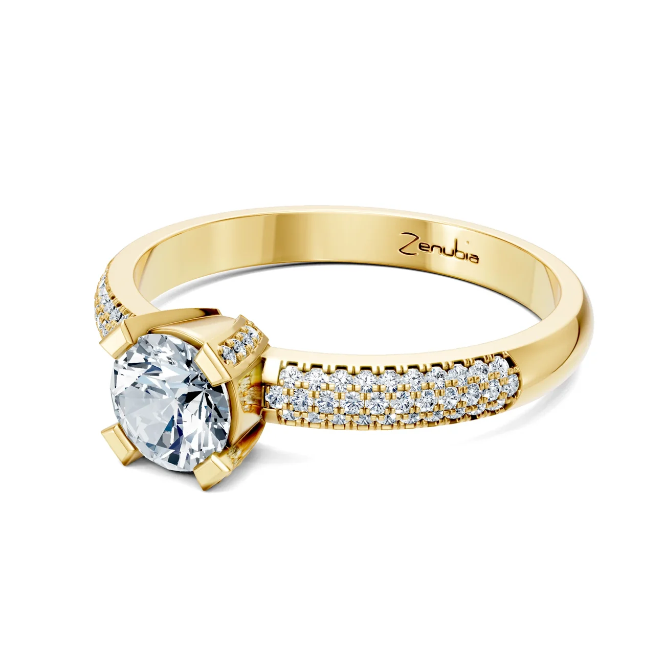 Zenubia_Schmuck_Winterthur_Verlobungsring_LORA_side_Gelbgold