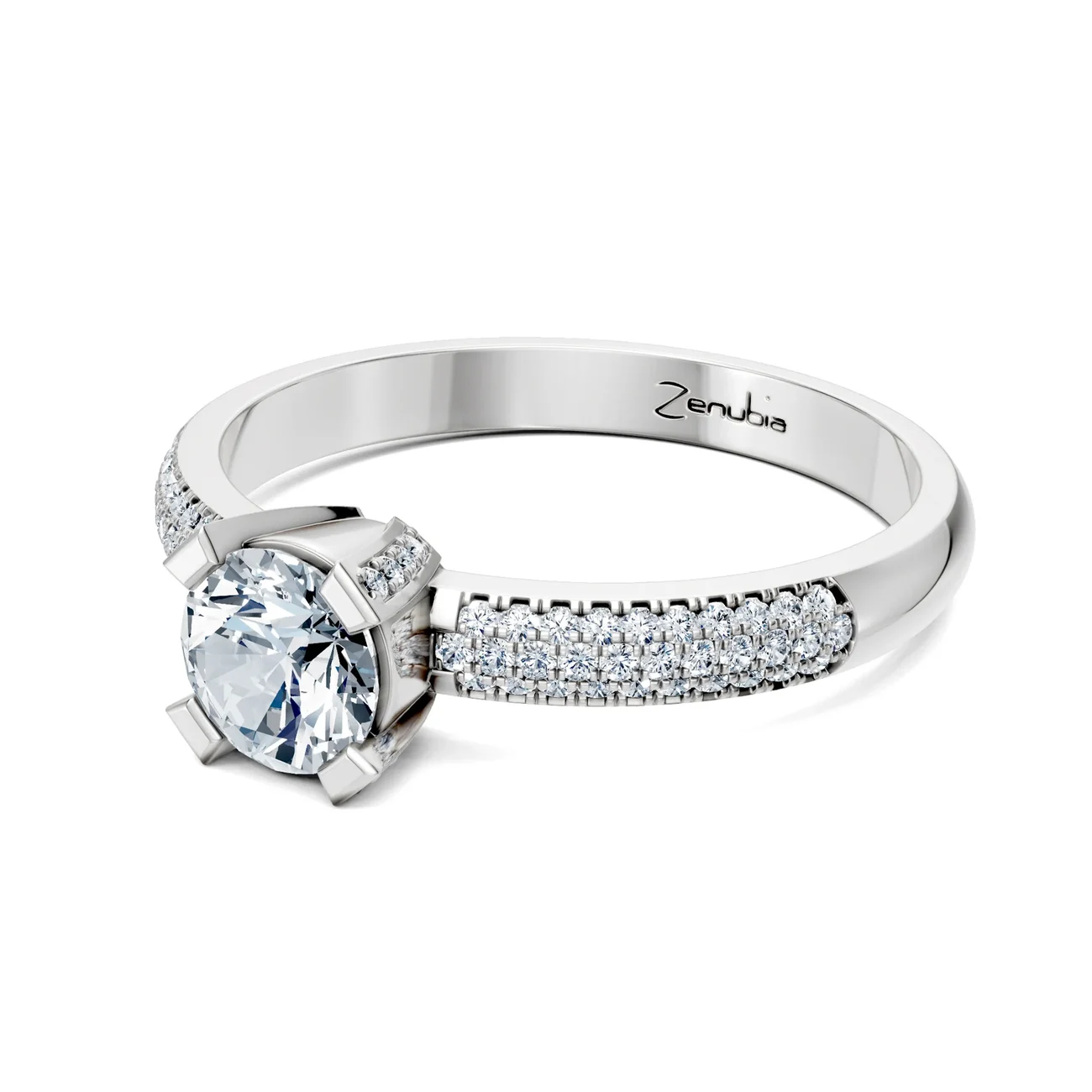 Zenubia_Schmuck_Winterthur_Verlobungsring_LORA_side_Weissgold