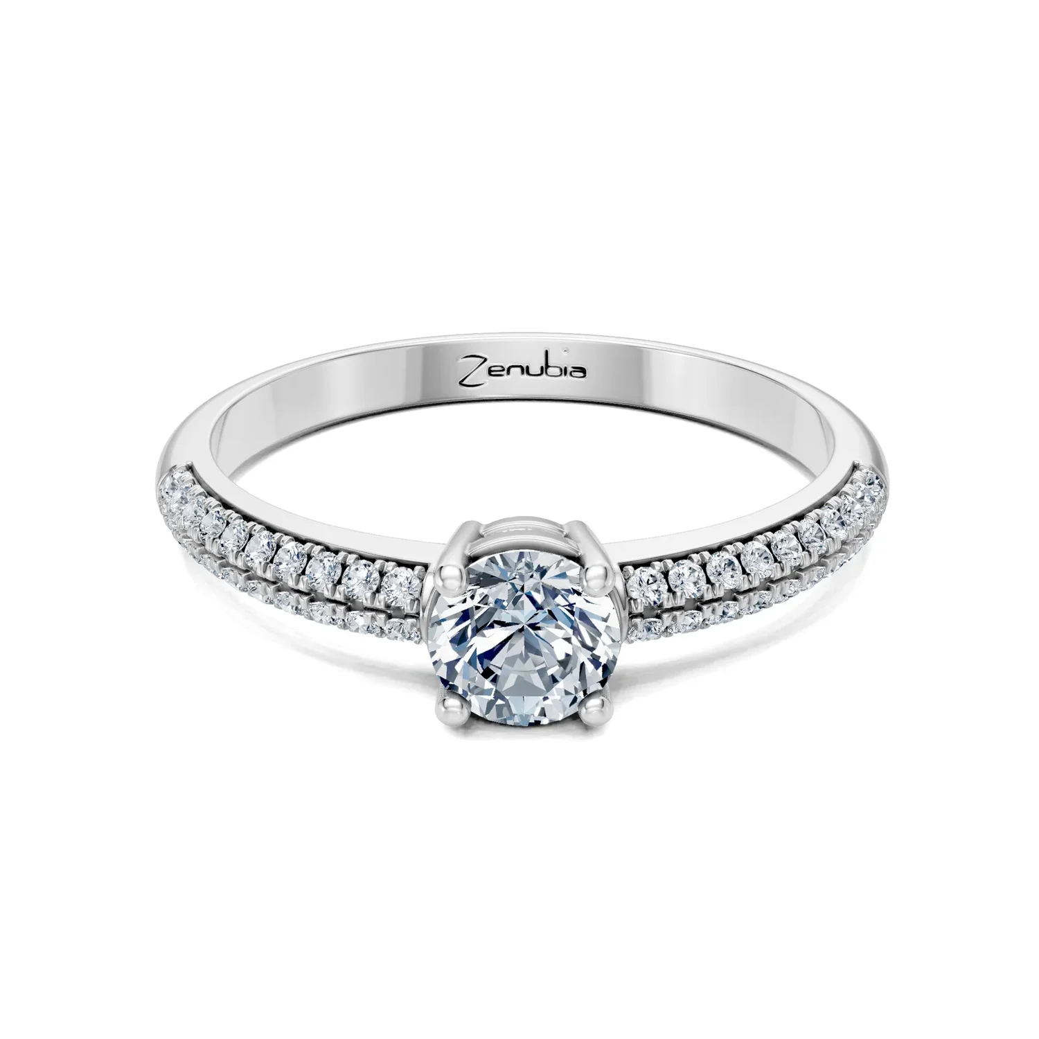 Zenubia_Schmuck_Winterthur_Verlobungsring_STEFANIA_front_Weissgold