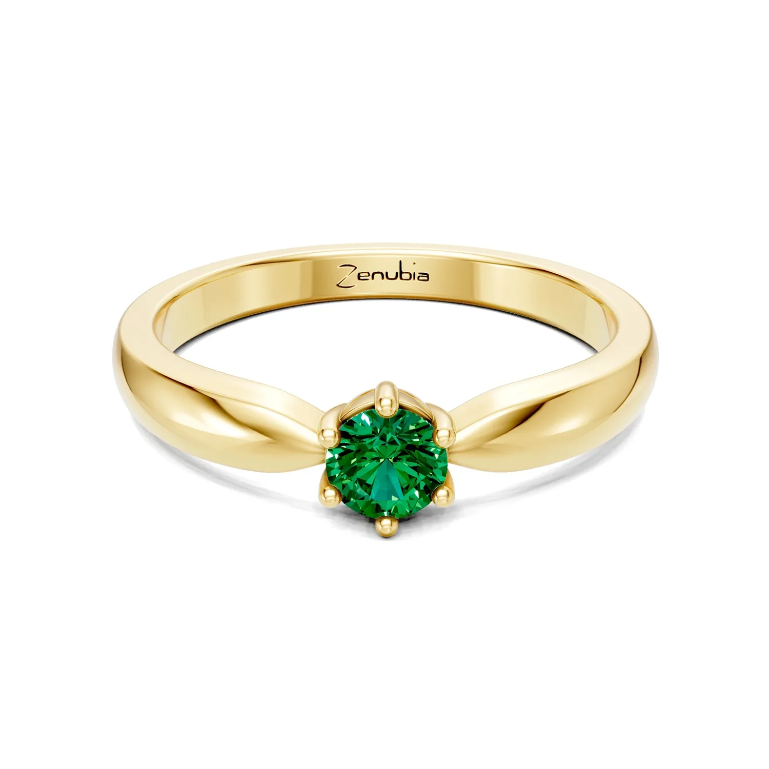 Zenubia_Schmuck_Winterthur_Verlobungsring_MAIA_front_Gelbgold