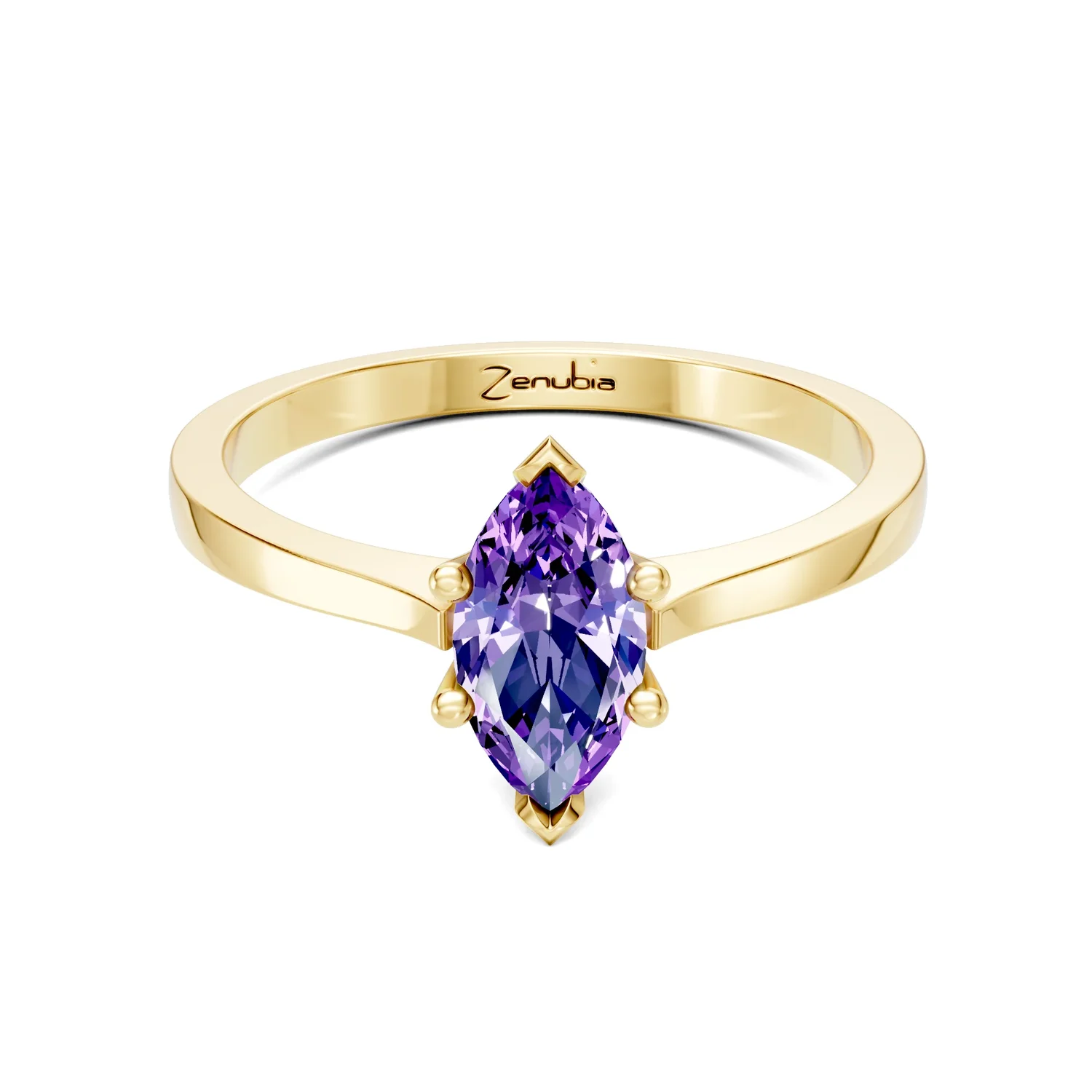 Zenubia_Schmuck_Winterthur_Verlobungsring_MANDY_front_Gelbgold