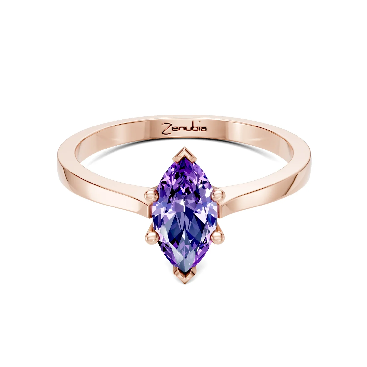 Zenubia_Schmuck_Winterthur_Verlobungsring_MANDY_front_Rosegold