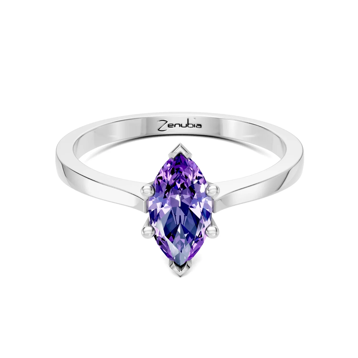 Zenubia_Schmuck_Winterthur_Verlobungsring_MANDY_front_Weissgold