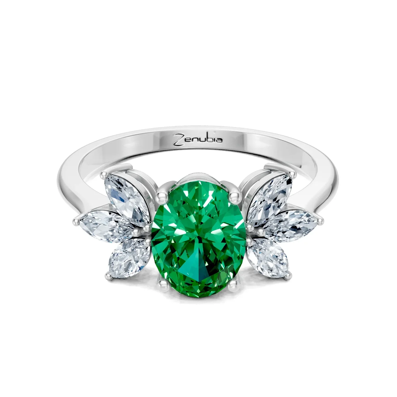 Zenubia_Schmuck_Winterthur_Verlobungsring_ELENA_front_Weissgold-1