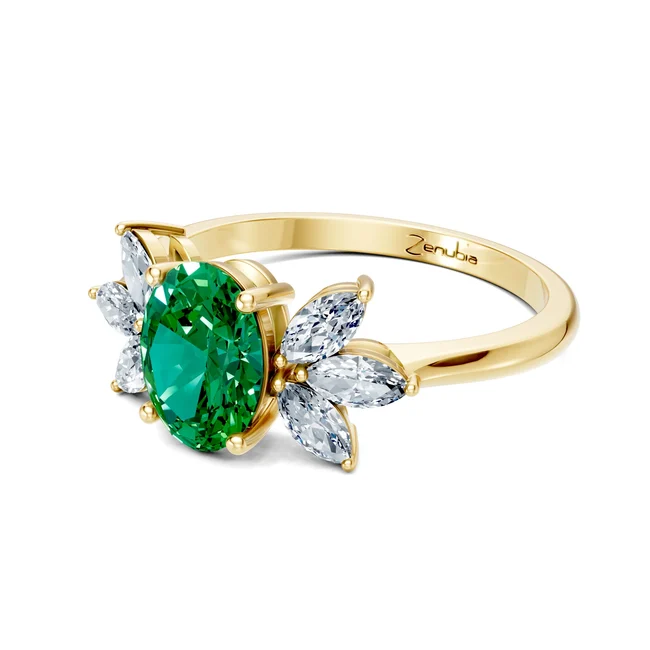Zenubia_Schmuck_Winterthur_Verlobungsring_ELENA_side_Gelbgold