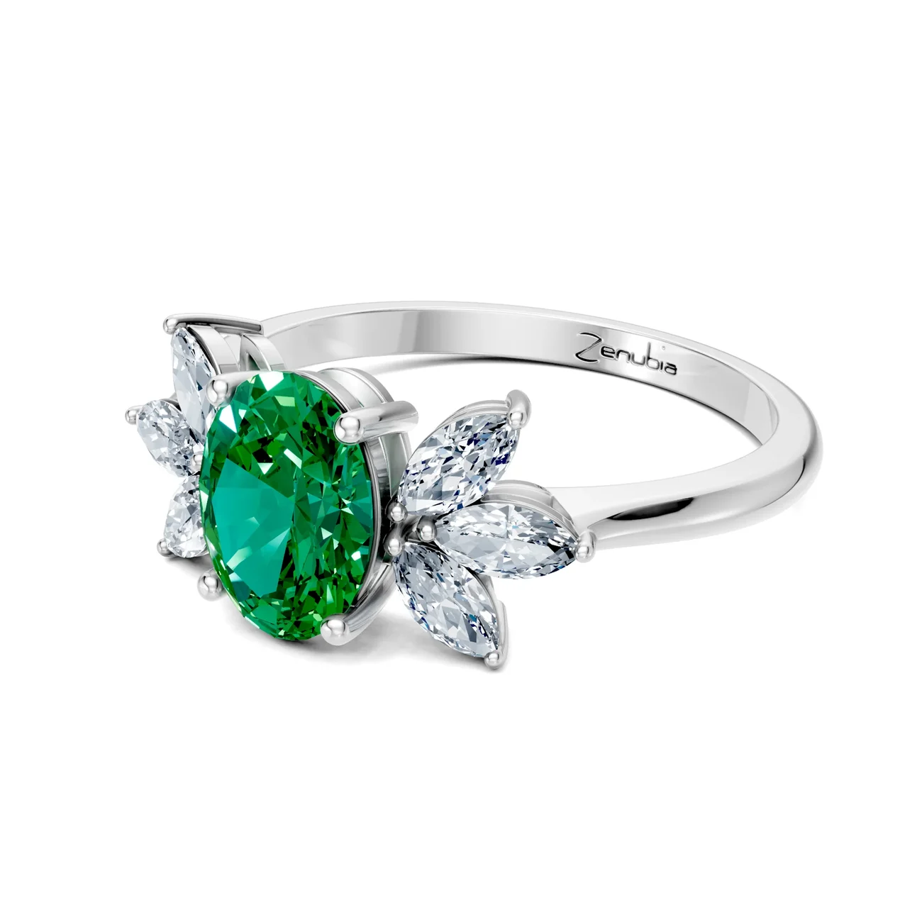 Zenubia_Schmuck_Winterthur_Verlobungsring_ELENA_side_Weissgold