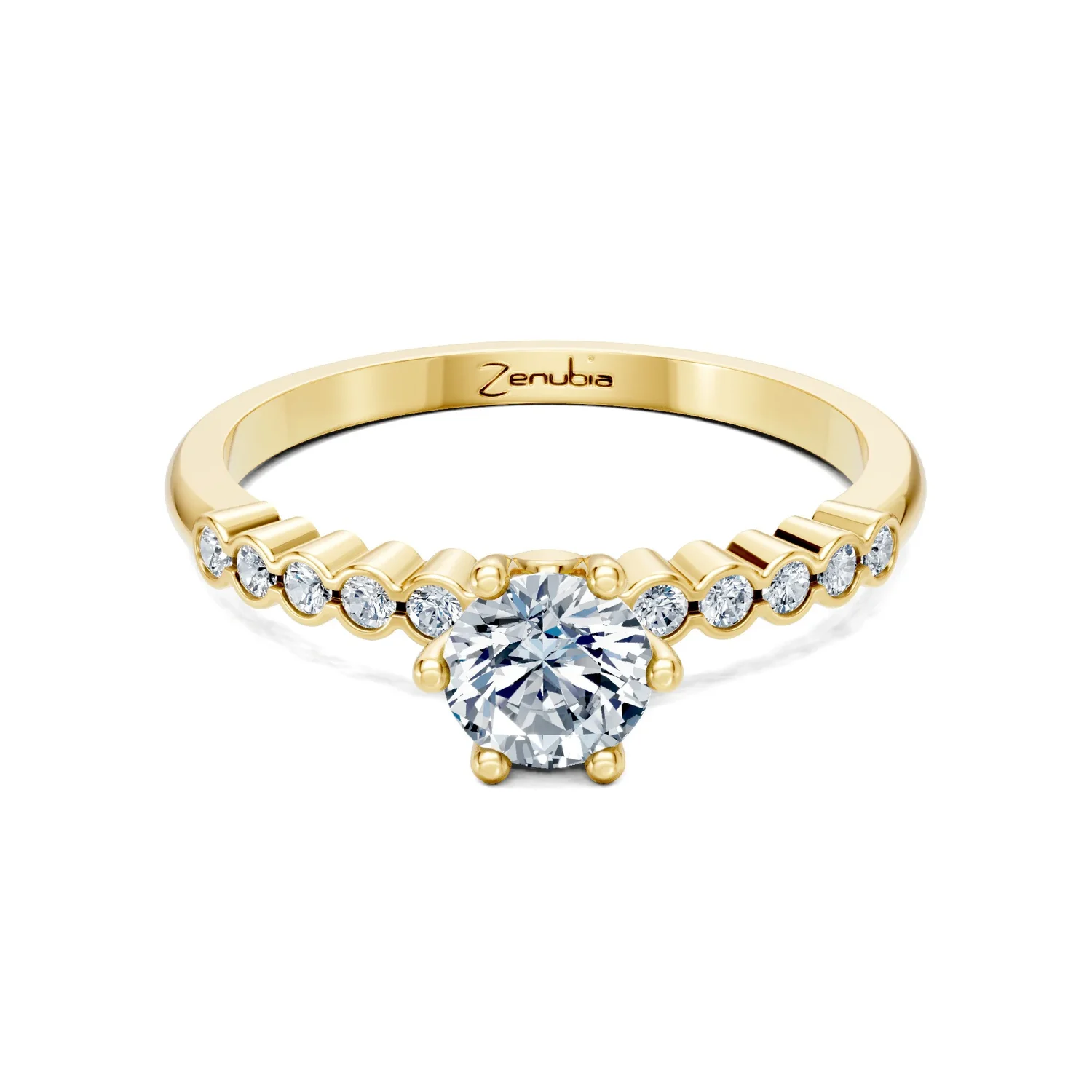 Zenubia_Schmuck_Winterthur_Verlobungsring_FABIA_front_Gelbgold