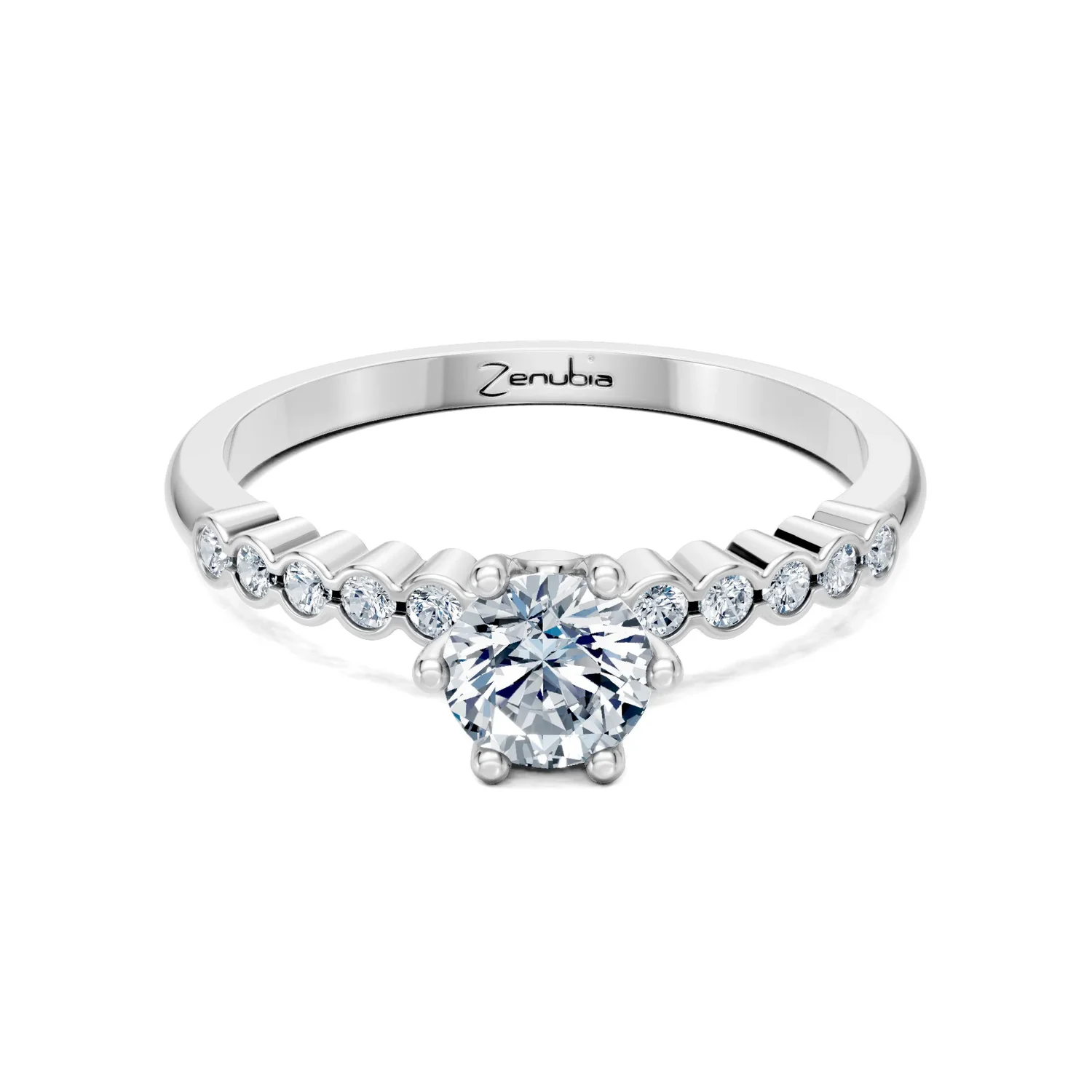 Zenubia_Schmuck_Winterthur_Verlobungsring_FABIA_front_Weissgold