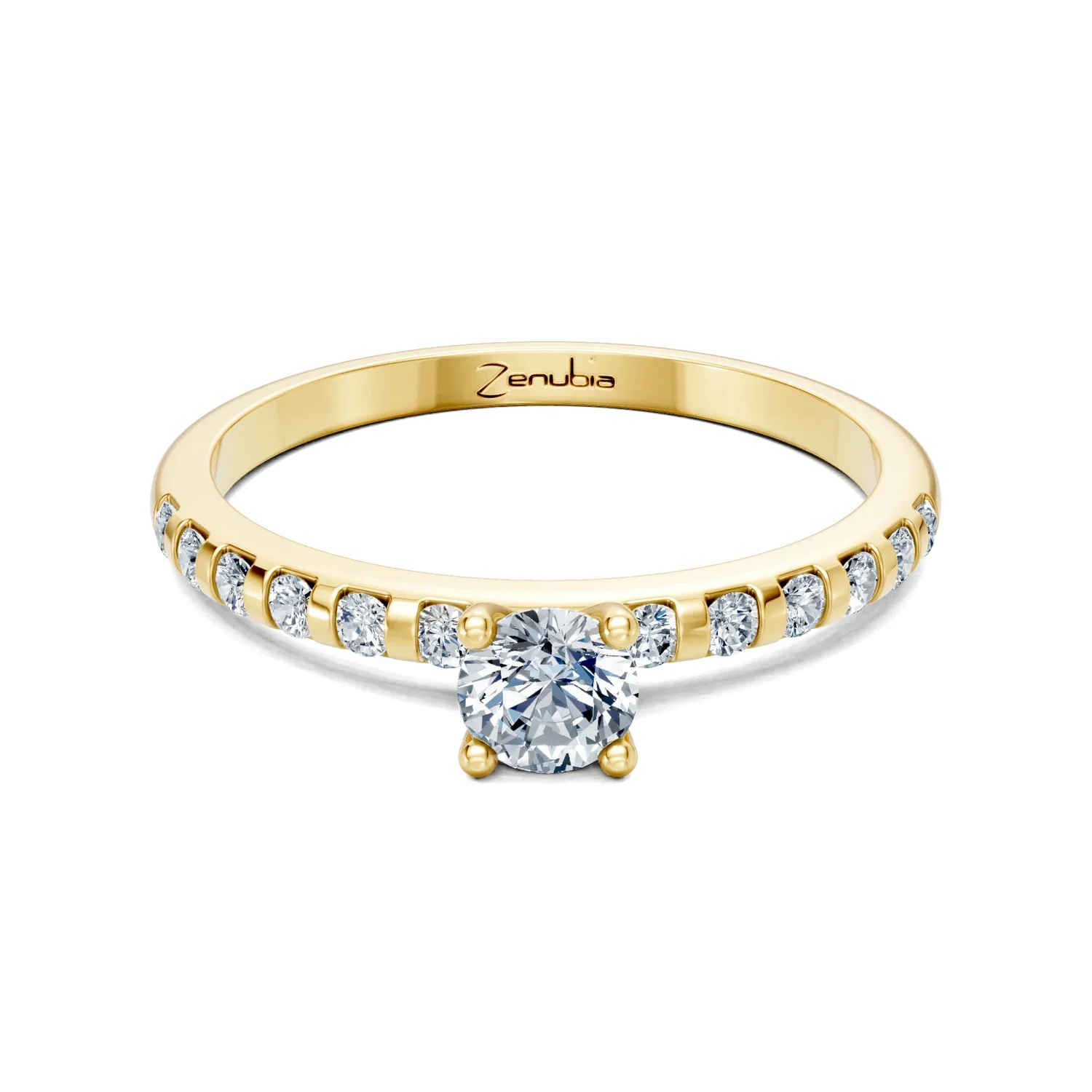Zenubia_Schmuck_Winterthur_Verlobungsring_FANNY_front_Gelbgold