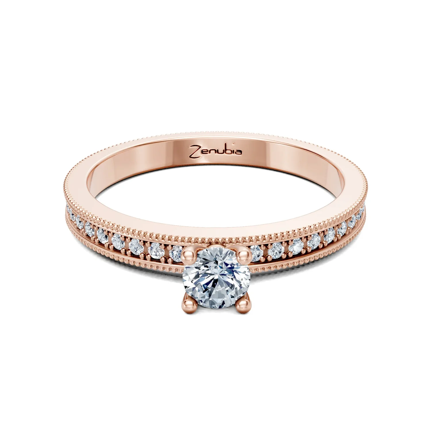 Zenubia_Schmuck_Winterthur_Verlobungsring_FARINA_front_Rosegold