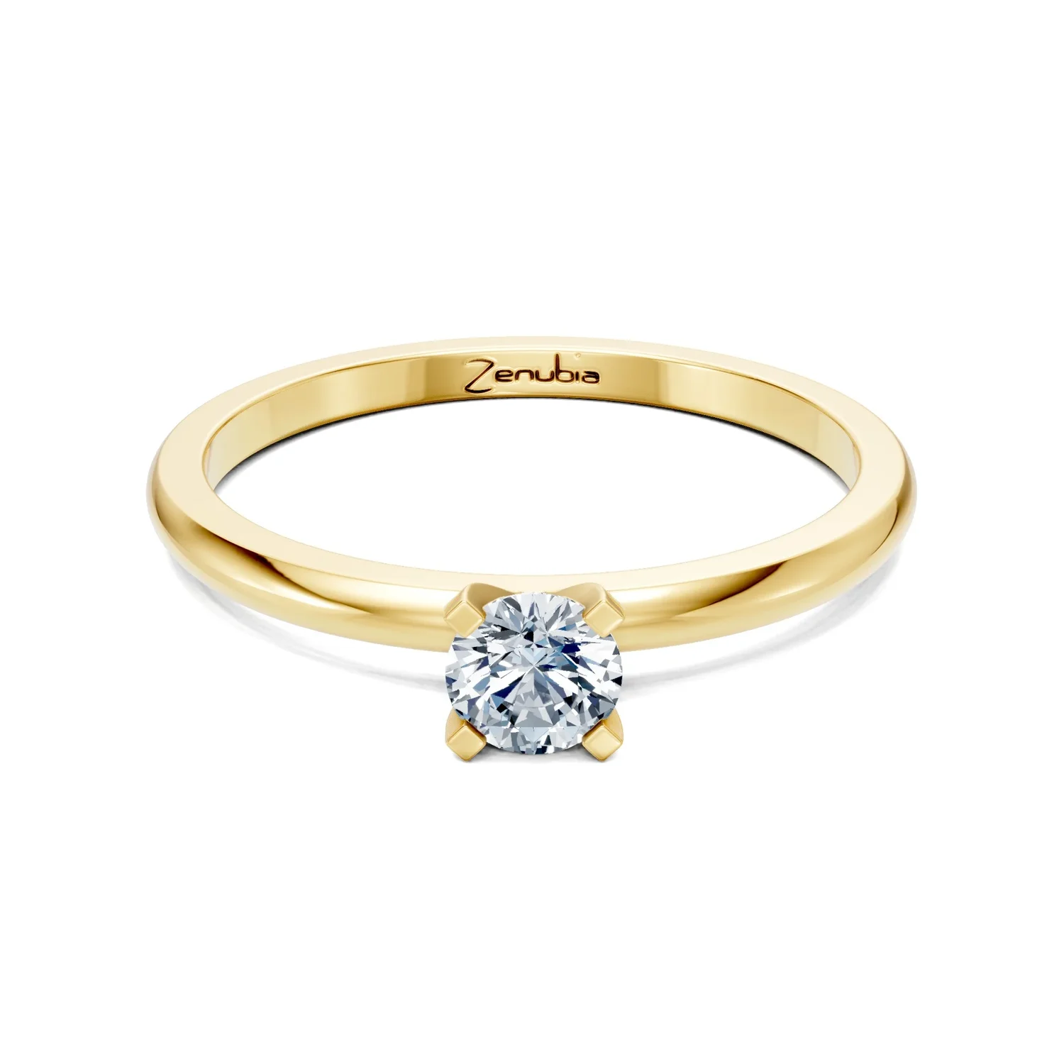 Zenubia_Schmuck_Winterthur_Verlobungsring_FINNJA_front_Gelbgold