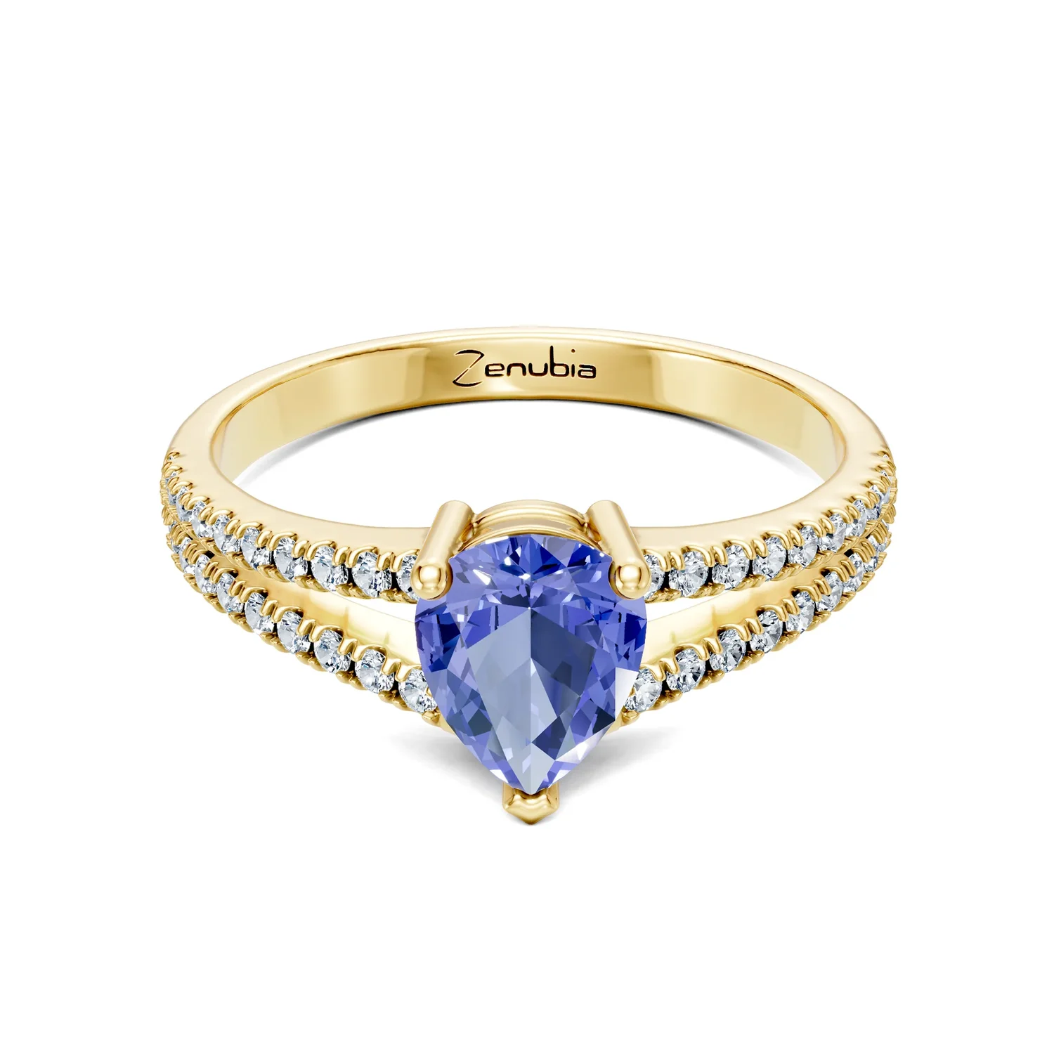 Zenubia_Schmuck_Winterthur_Verlobungsring_FLORENCE_front_Gelbgold