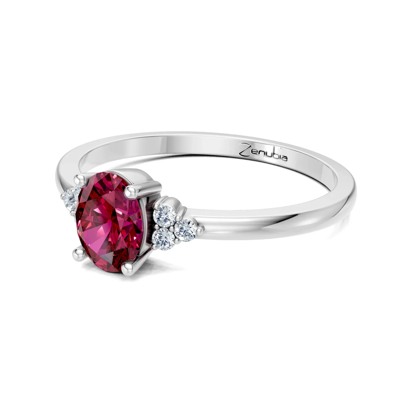 Zenubia_Schmuck_Winterthur_Verlobungsring_FLORINA_side_Weissgold
