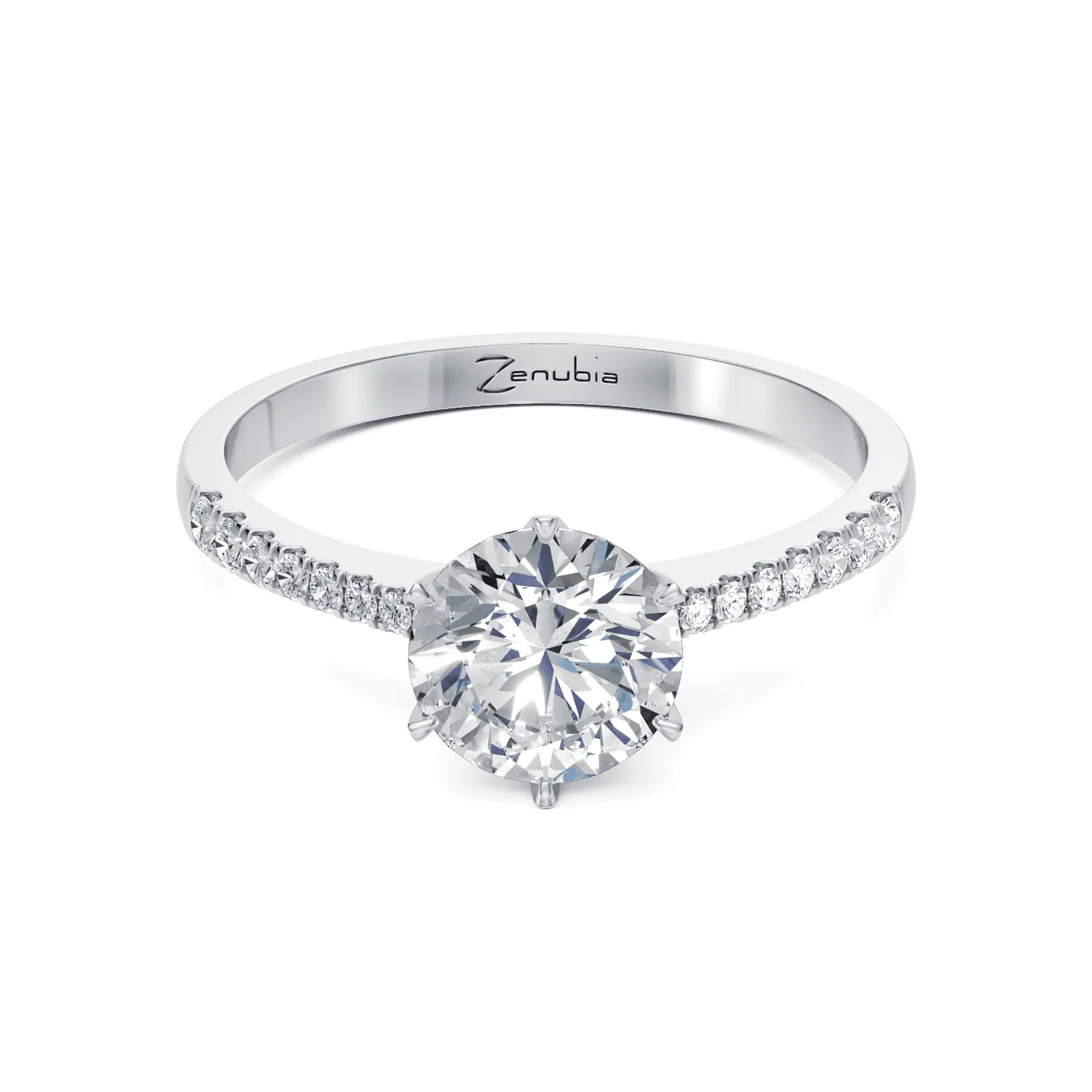 Zenubia_Schmuck_Winterthur_Verlobungsring_SANDRA_front_Weissgold