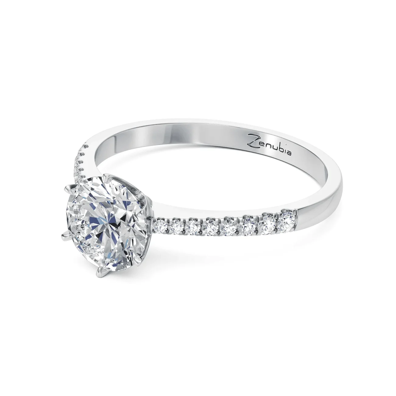 Zenubia_Schmuck_Winterthur_Verlobungsring_SANDRA_side_Weissgold