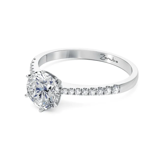 Zenubia_Schmuck_Winterthur_Verlobungsring_SANDRA_side_Weissgold
