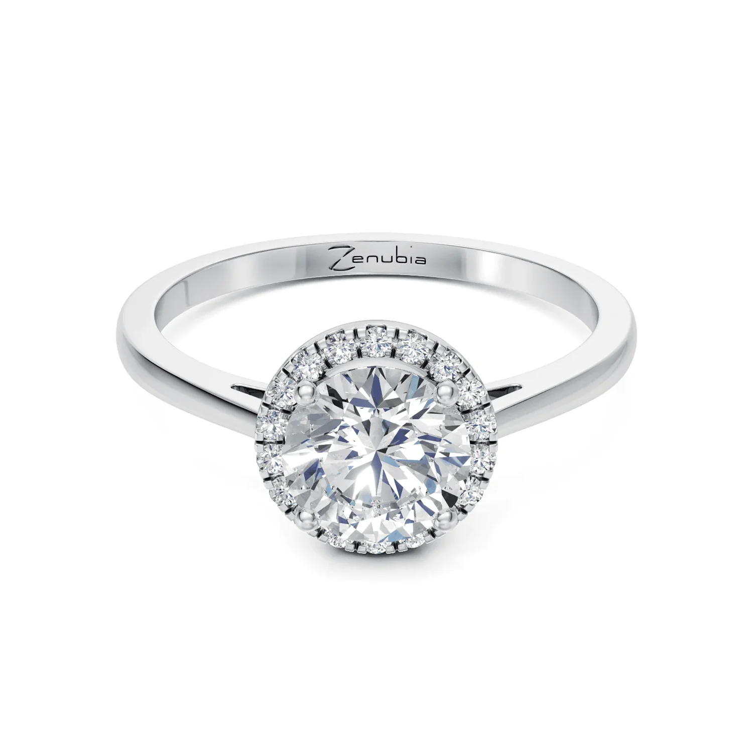 Zenubia_Schmuck_Winterthur_Verlobungsring_SELINA_front_Weissgold