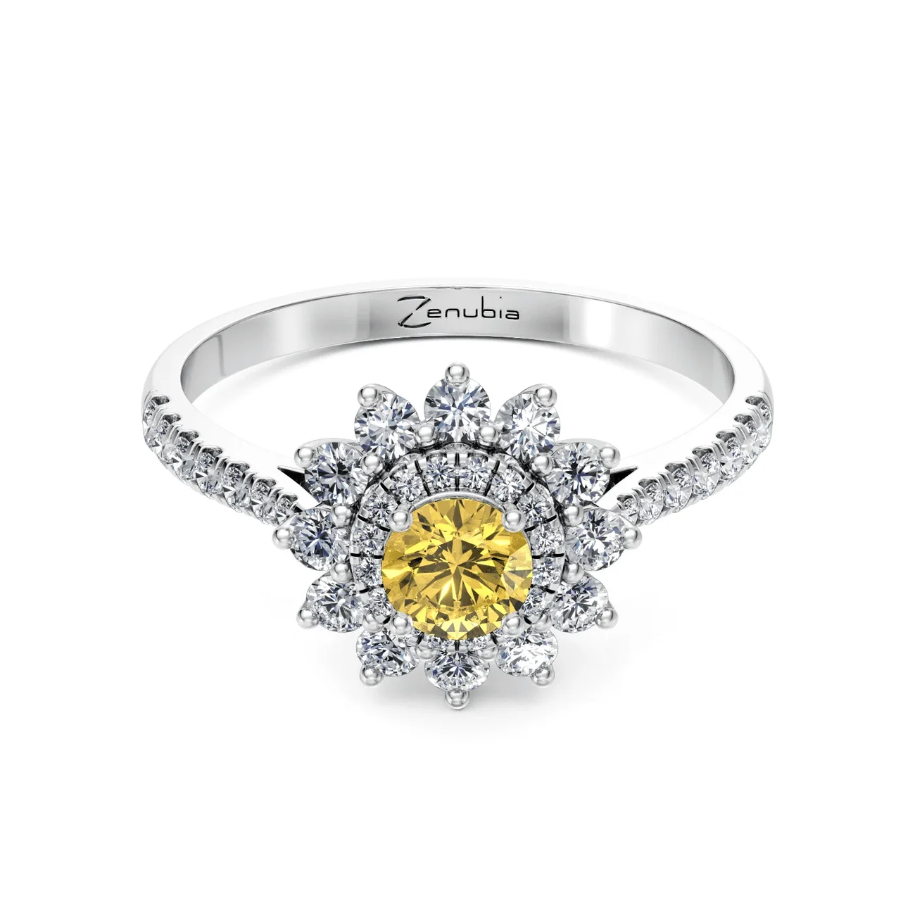 Zenubia_Schmuck_Winterthur_Verlobungsring_Dooris_front_Weissgold
