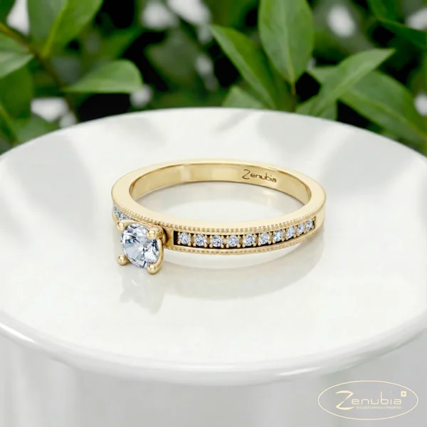 Farina_PodestNormalGELB_FARINA_Verlobungsring_Zenubia_Gelbgold_Podest