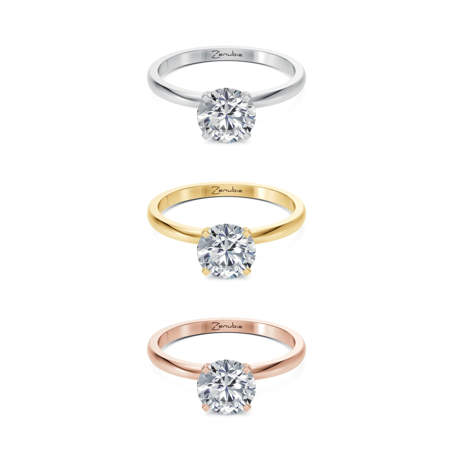 Finnja_3erKombi_FINNJA_ZenubiaSpecial_-Verlobungsring_Zenubia_Weissgold_Gelbgold_Rosegold_Platin