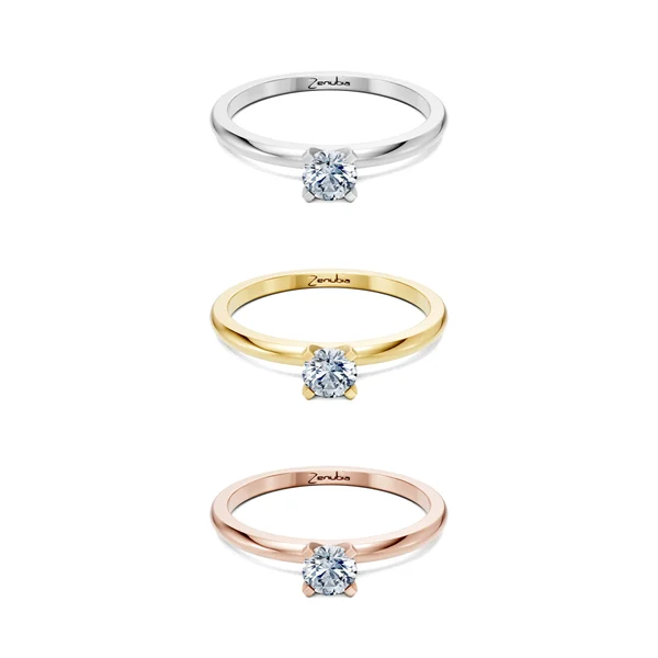 Finnja_3erKombi_Finnja-Verlobungsring_Zenubia_Weissgold_Gelbgold_Rosegold_Platin