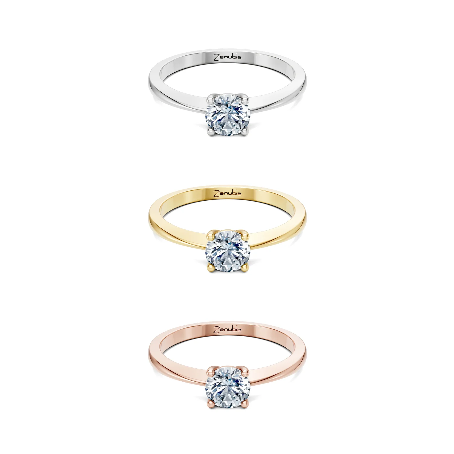 Ladina_3erKombi_Ladina-Verlobungsring_Zenubia_Weissgold_Gelbgold_Rosegold_Platin
