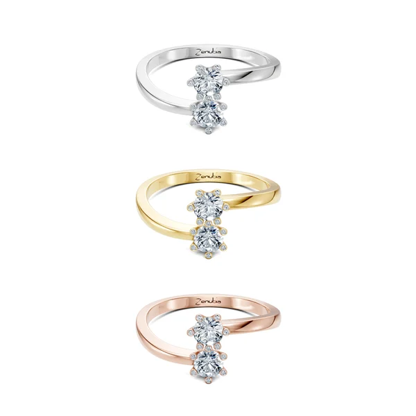 Laila_3erKombi_Laila-Verlobungsring_Zenubia_Weissgold_Gelbgold_Rosegold_Platin