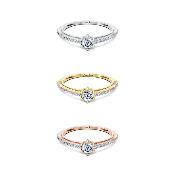 Livana_3erKombi_Livana-Verlobungsring_Zenubia_Weissgold_Gelbgold_Rosegold_Platin