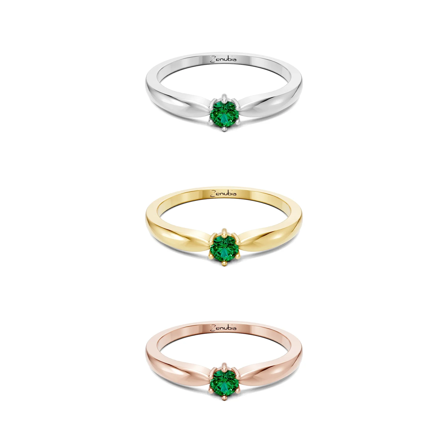 Manuela_3erKombi_Manuela-Verlobungsring_Zenubia_Weissgold_Gelbgold_Rosegold_Platin
