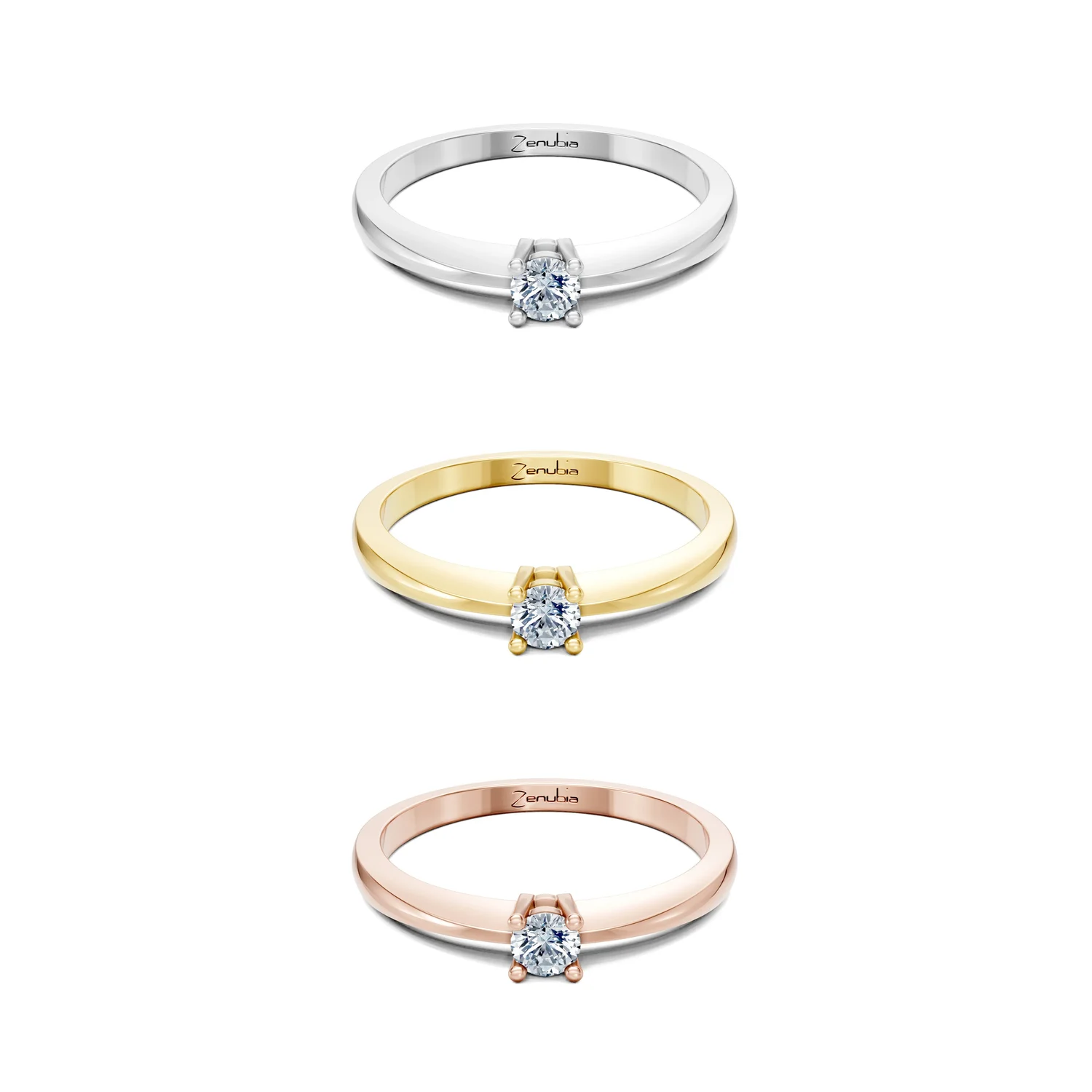 Marie_3erKombi_Marie-Verlobungsring_Zenubia_Weissgold_Gelbgold_Rosegold_Platin