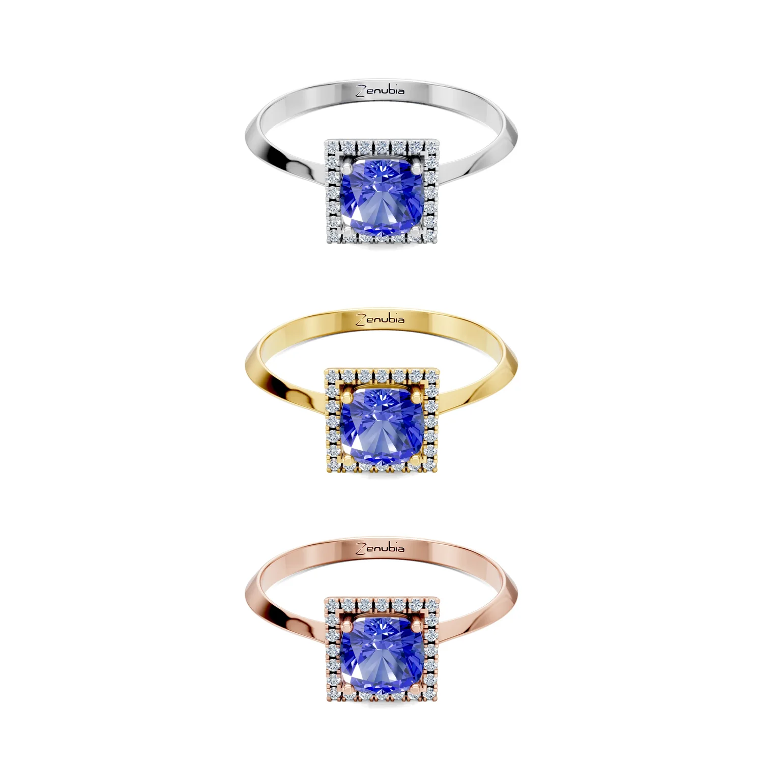 Marissa_3erKombi_Marissa-Verlobungsring_Zenubia_Weissgold_Gelbgold_Rosegold_Platin
