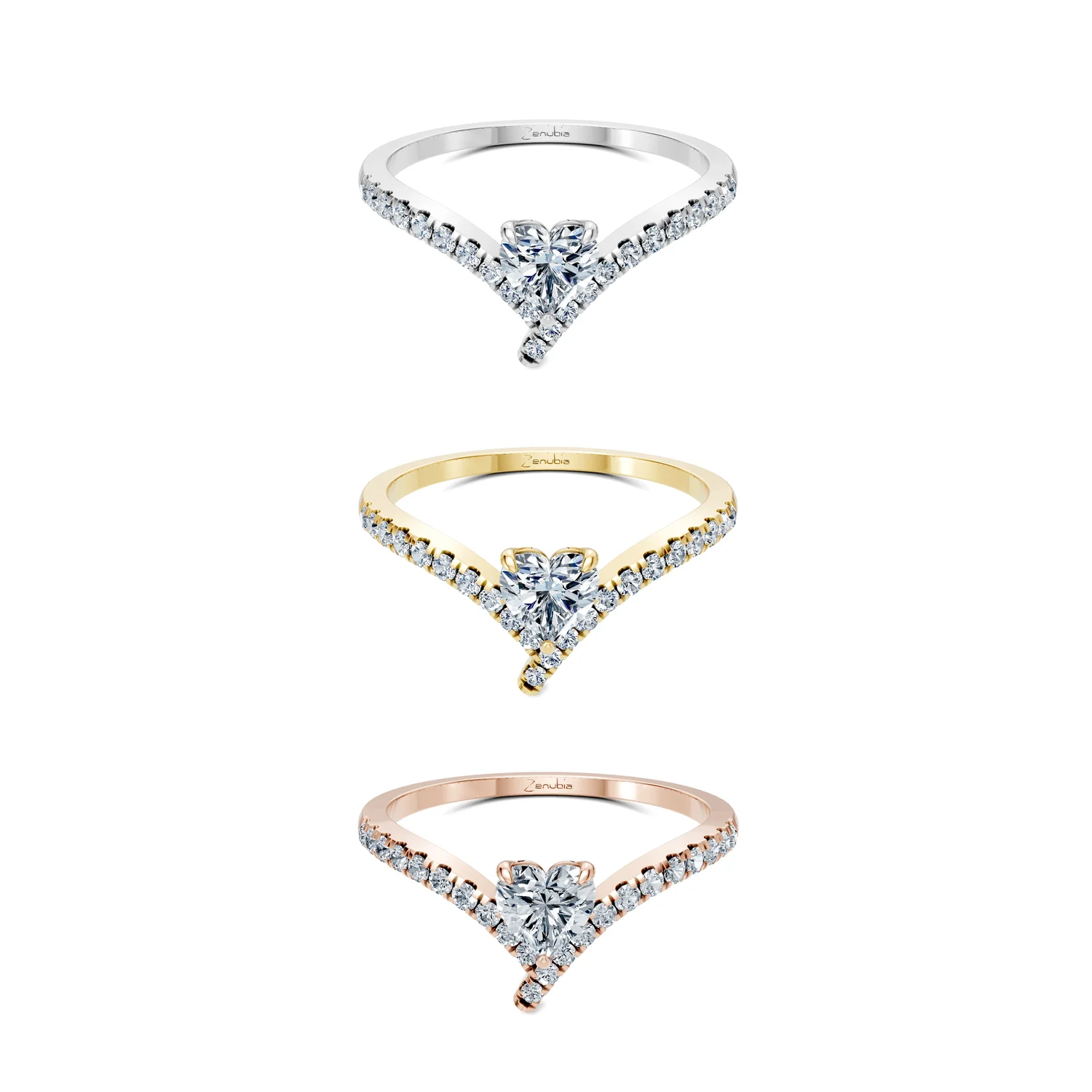 Zoey_3erKombi_Zoey-Verlobungsring_Zenubia_Weissgold_Gelbgold_Rosegold_Platin